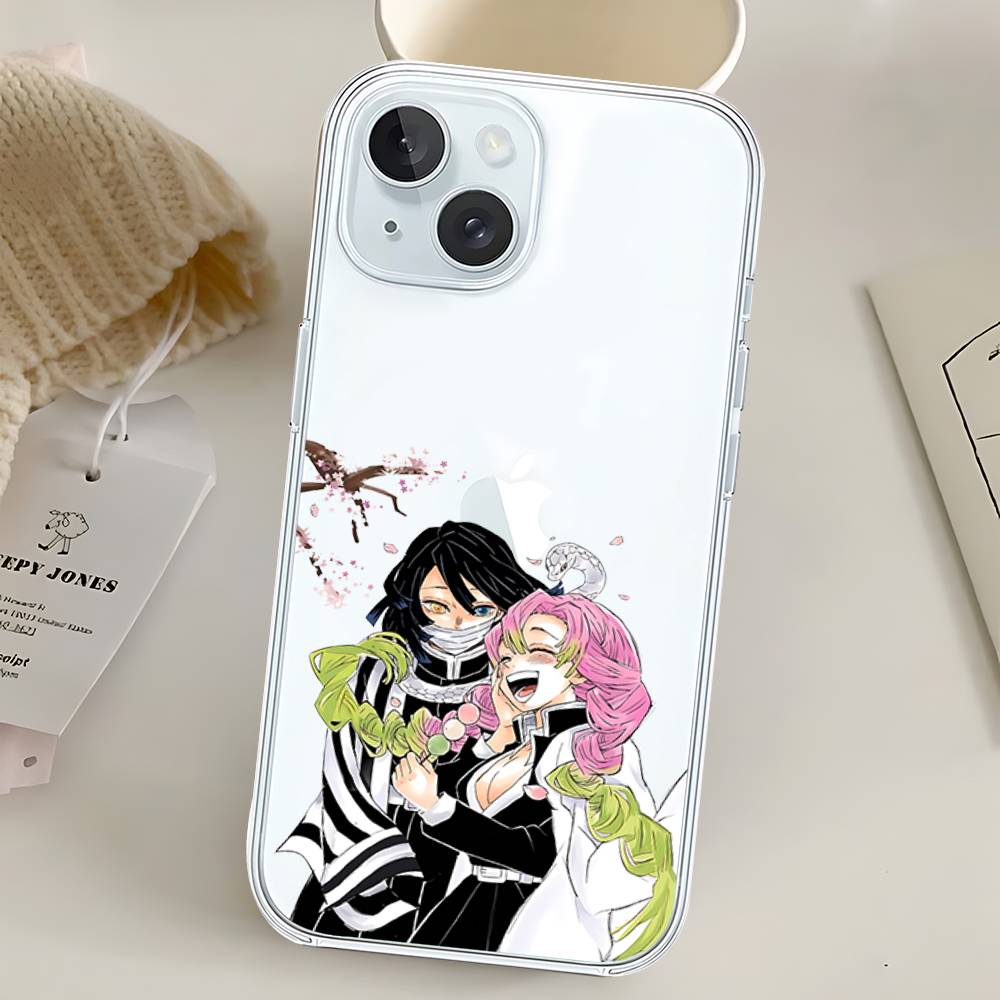M-Mit-suris And O-Oba-nais Phone Case For Iphone17 16 15 11 13 14 Pro Max 7 8 Plus X Xr Xs Max Se2020 12mini Transparent Cov