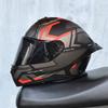 966Motorcycle helmets, men's and women's full face helmets, four season personalized large tail wing motorcycle running helmets