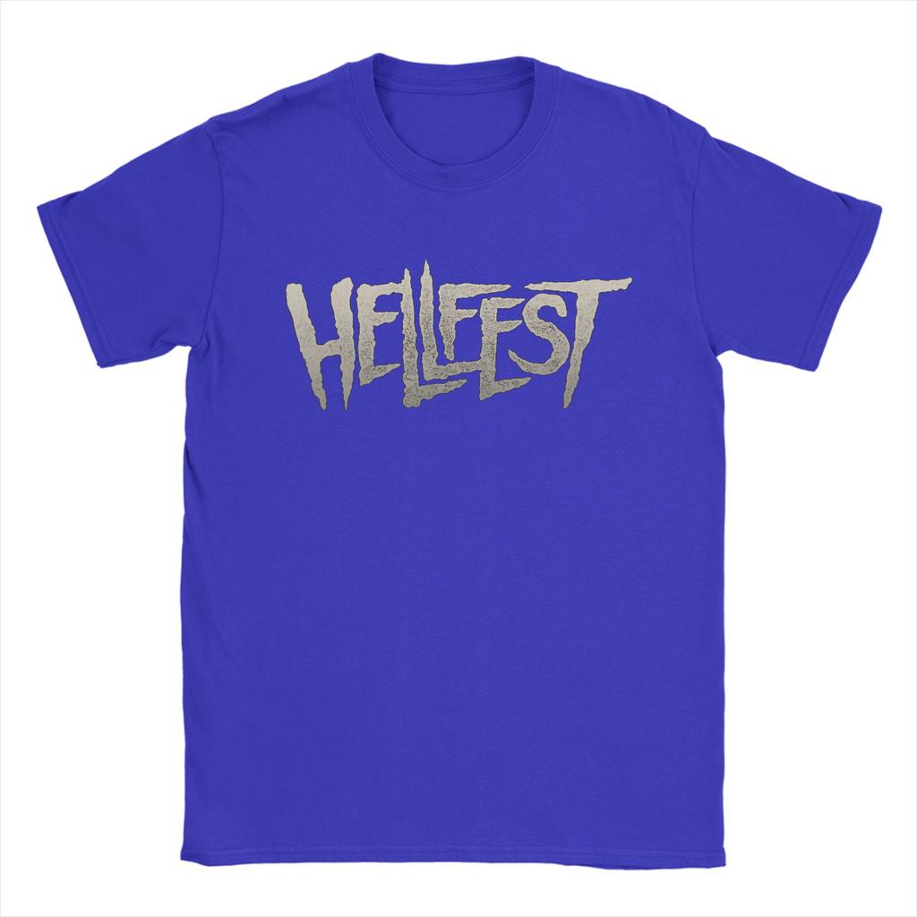 HellFests Best Calm Enjoy T-Shirts Men Heavy Metal Music Festival Casual Cotton Tee Crew Neck Short Sleeve T Shirt Clothing
