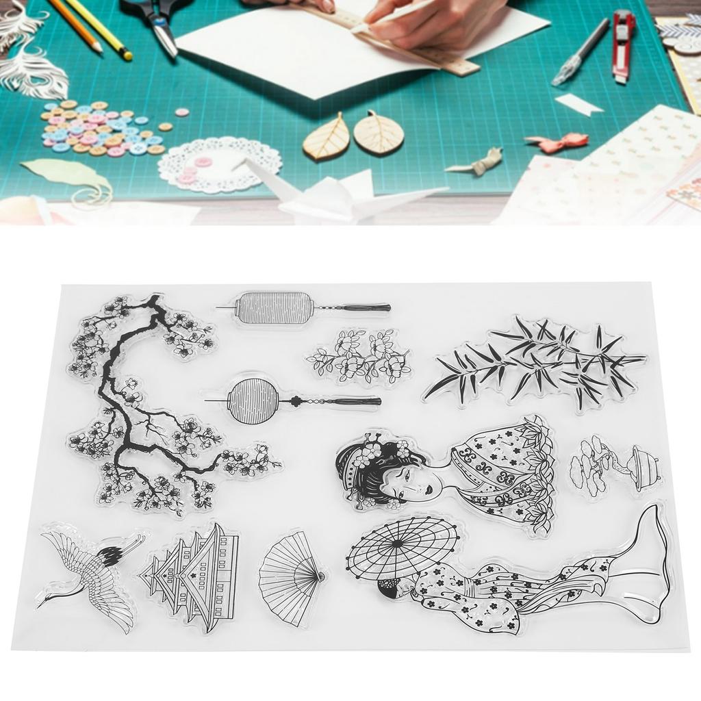 Clear Stamps Paste Repeatedly  Clear Imprint  Card Making Stamps for Envelope Greeting Card