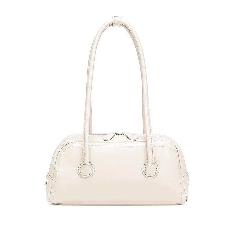 

2025 Versatile Soft Leather Women s Handbag: Zipper Tote & Shoulder Bag брудно-білий