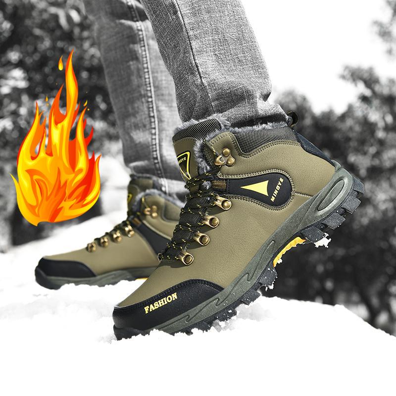 Men's High-top Winter Shoes Outdoor Hiking Shoes Large Size Shoes 39-47