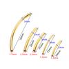 50-100Pcs 25-30 mm Stripe Copper Curve Tube Spacer Beads  Bracelet Connectors For DIY Jewelry Crafts Making Necklace Supplies