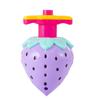 Cartoon Luminous Strawberry Catapult Gyro Rotating Outdoor Light Children's Flash Toy