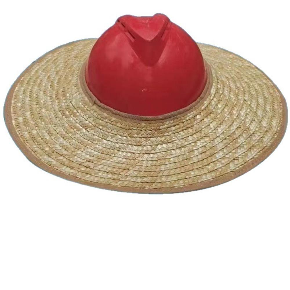 Large Brim Construction Safety Hats Brim Breathable Sun Protection Sunshade Work Straw Caps Neck Protect Hard Hat Sun Shade