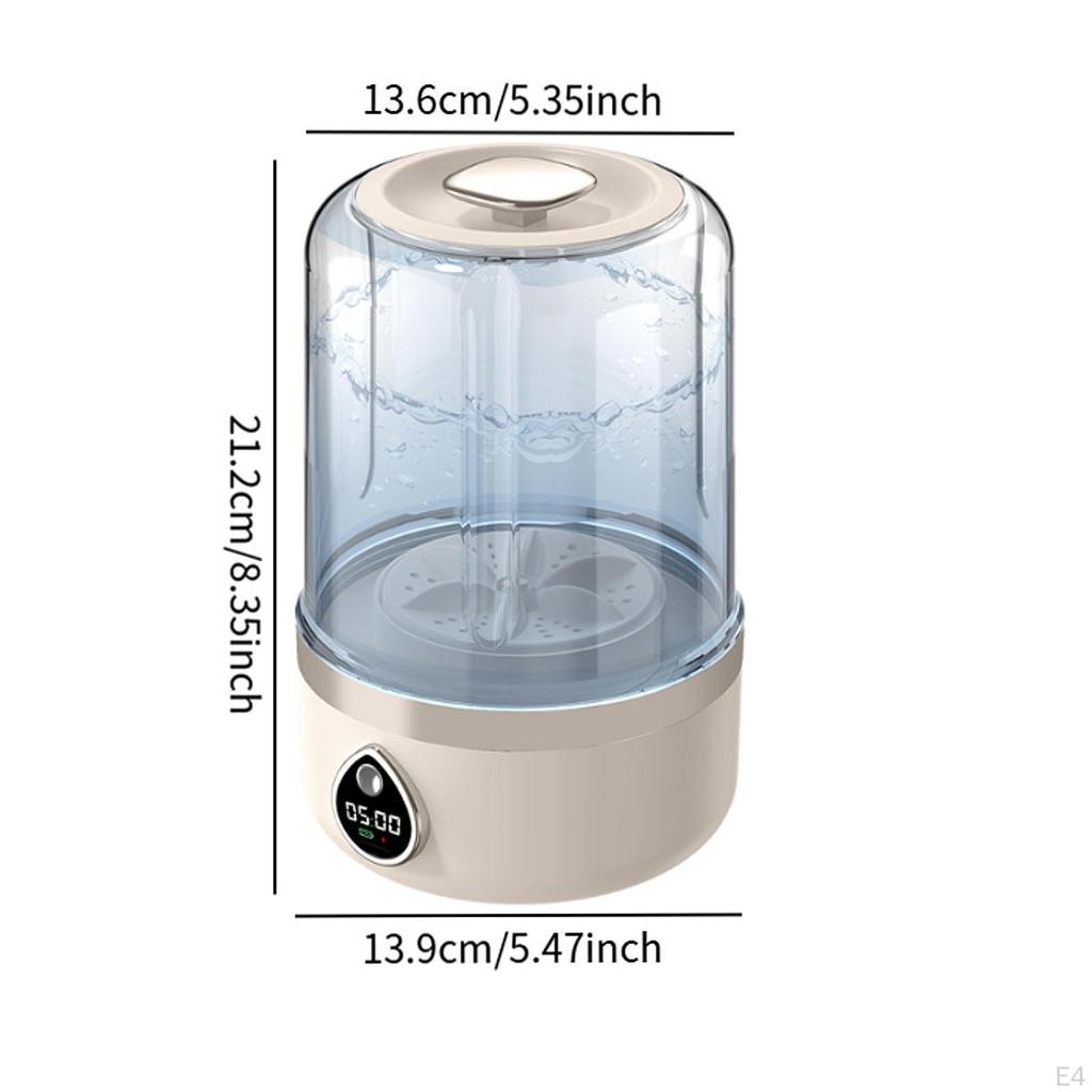 Mini Washing Machine 2 Wash Modes Compact Cleaning Laundry Washer LED Display, for Underwear Small