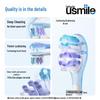 usmile Têtes de brosse à dents électriques à amorti pour adultes (Paquet de 4) Prise CN (adaptateur inclus)