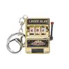 Mini Cartoon Fruit Machine Game Keychain: Playable, Spinning Toy with Rocking Lucky Draw Feature