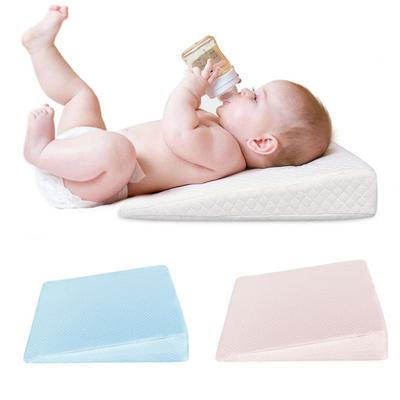 Baby-Schlafkissen, Memory-Schaum, Still-Keilkissen, Anti-Reflux-Keilkissen für Säuglinge mit Reißverschlussbezug für Jungen und Mädchen, Bett, Kinderzimmer