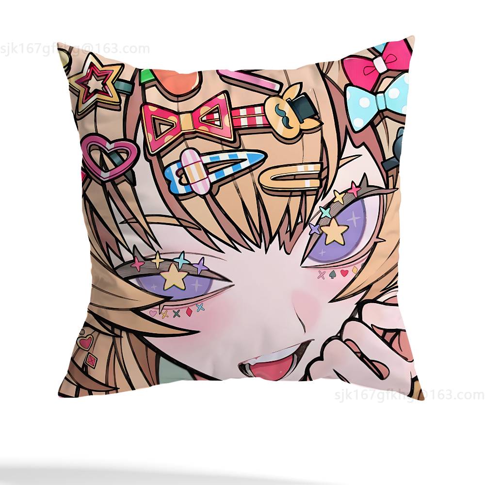 NEEDY GIRL OVERDOSE KAnge Pillowcase Casual Style Decoration, Suitable for Home Decoration (excluding Pillow Core)