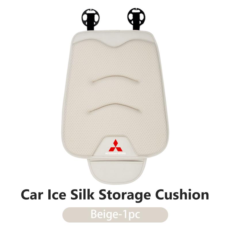 

For Mitsubishi Car Universal Soft Seat Cover Ice Silk Cushion Anti Slip Storage Auto Seat Protect Accessory Lancer Pajero Mirage