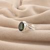 Grüner Turmal Edelstein 925 Sterling Silber Handgefertigter Schmuck Oval geschliffener Ring Kostbares Geschenk für Sie RR-80-11