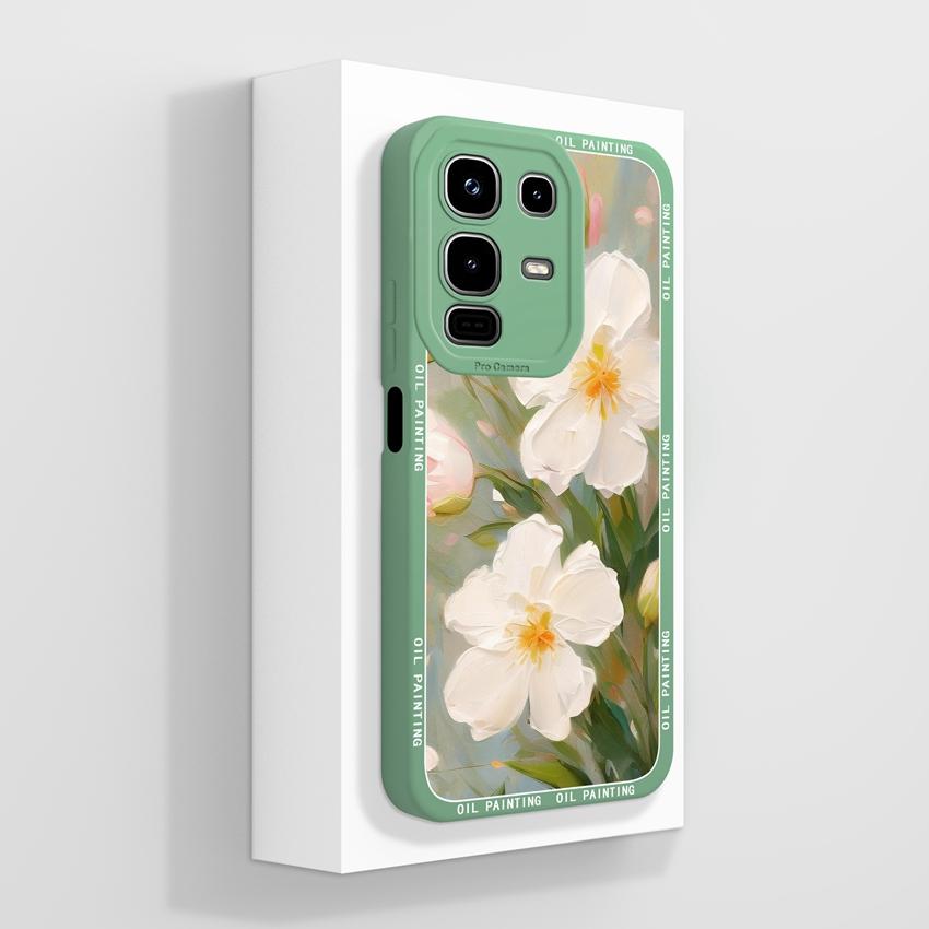 For Infinix Note 50x 50s 50 Pro Plus GT 10 30 Pro 5G Phone Cases Cute Cat Patterns Screen Protector Liquid Silicone Anti Slip Shell For Infinix Casing