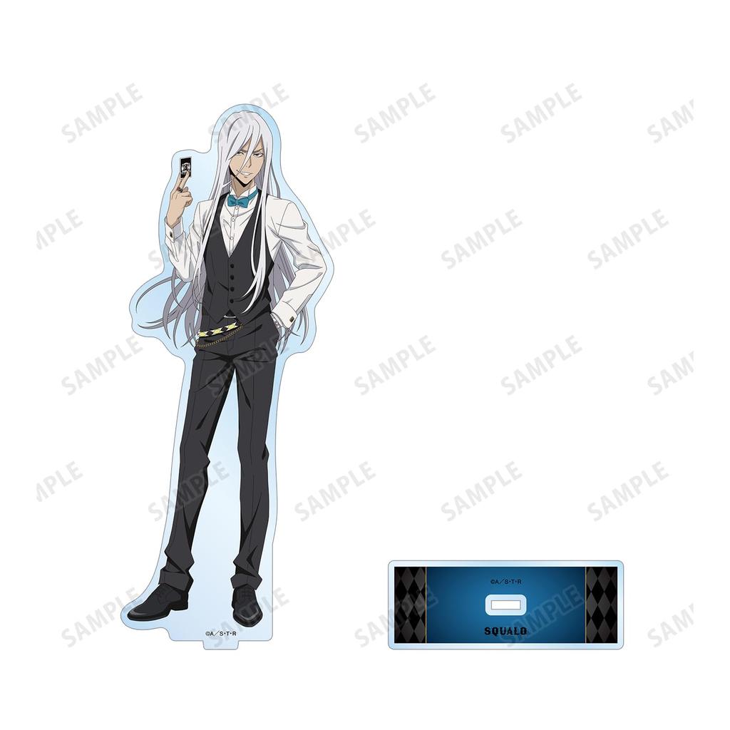 Katekyo Hitman Original Illustration Superbi Squalo Years Casino Big Acrylic Stand REBORN! [10 Later] Ver.
