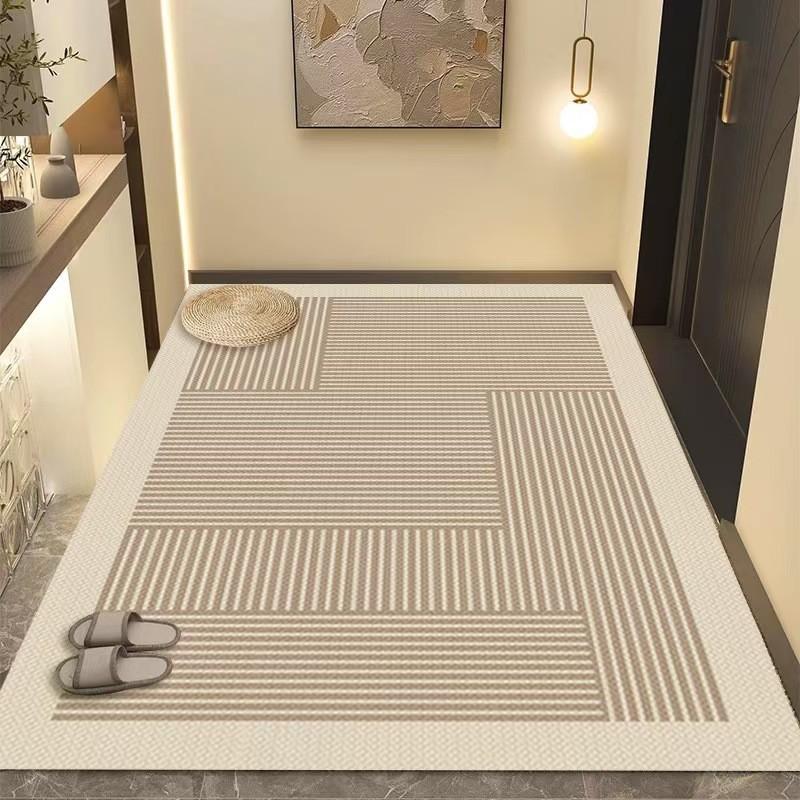 Door Floor Mat, Silicone Crystal Carpet, Door Entrance, Dirt-Resistant And Easy To Take Care Of, Can Be Cut, Non-Slip, Door Floor Mat