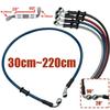 300mm-2200mm Motorcycle Hydraulic Brake Hose Line Cable 28°-90° Banjo For Suzuki Kawasaki Yamaha Honda Pipe Braided Oil Hose