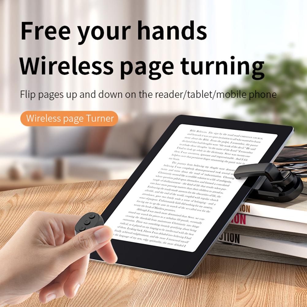 Remote Control Page Turners Type-C Rechargeable Fingertip Ring RC Page Turners Camera Remote Clicker for Kindle & Tablet