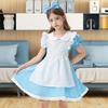 Moerstar Maid Cosplay Dress Includes Cute Maid Headband and Perfect for and theatrical performances Costume, Girls' 3-Piece Set, Apron, Parties,