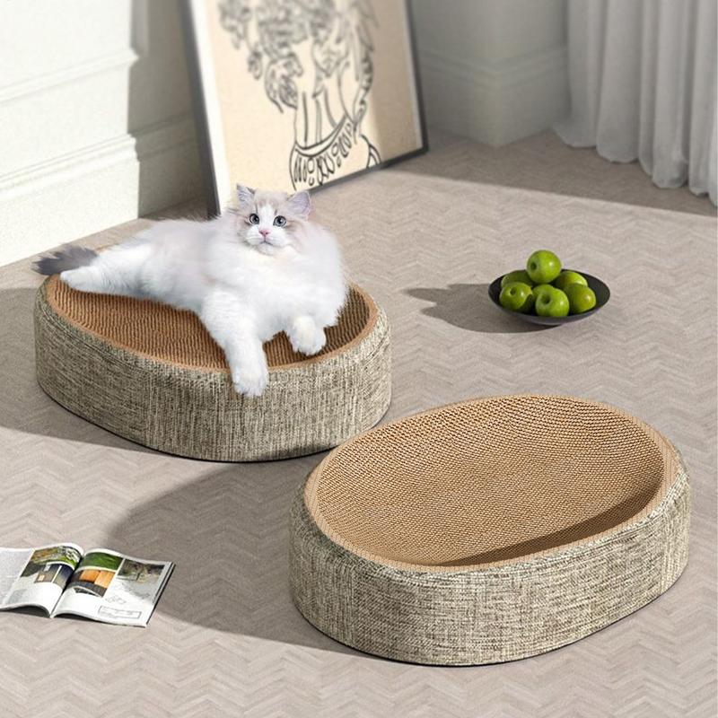 Cat Scratching Board Sisal Pet Scratch Board Nest Kitten Furniture with Non-slip Base Wear-Resistant Pet Supplies for Shelter
