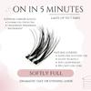 No Glue Needed Self Adhesive Press-On DIY Cluster Lashes Apply Directly Private Label Korean PBT Fiber Ultra Light Eyelashes