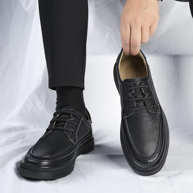 Classic Brand Men's Genuine Leather Shoes British Style Men's Professional Business Shoes Versatile Men's Casual Shoes Non Slip