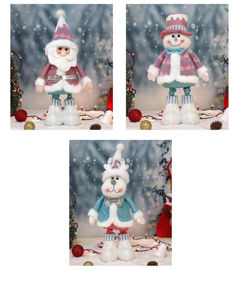 Neue Bonbonfarbene Weihnachtsmannpuppe: Einziehbare Weihnachtsdekoration für Hotels und Einkaufszentren