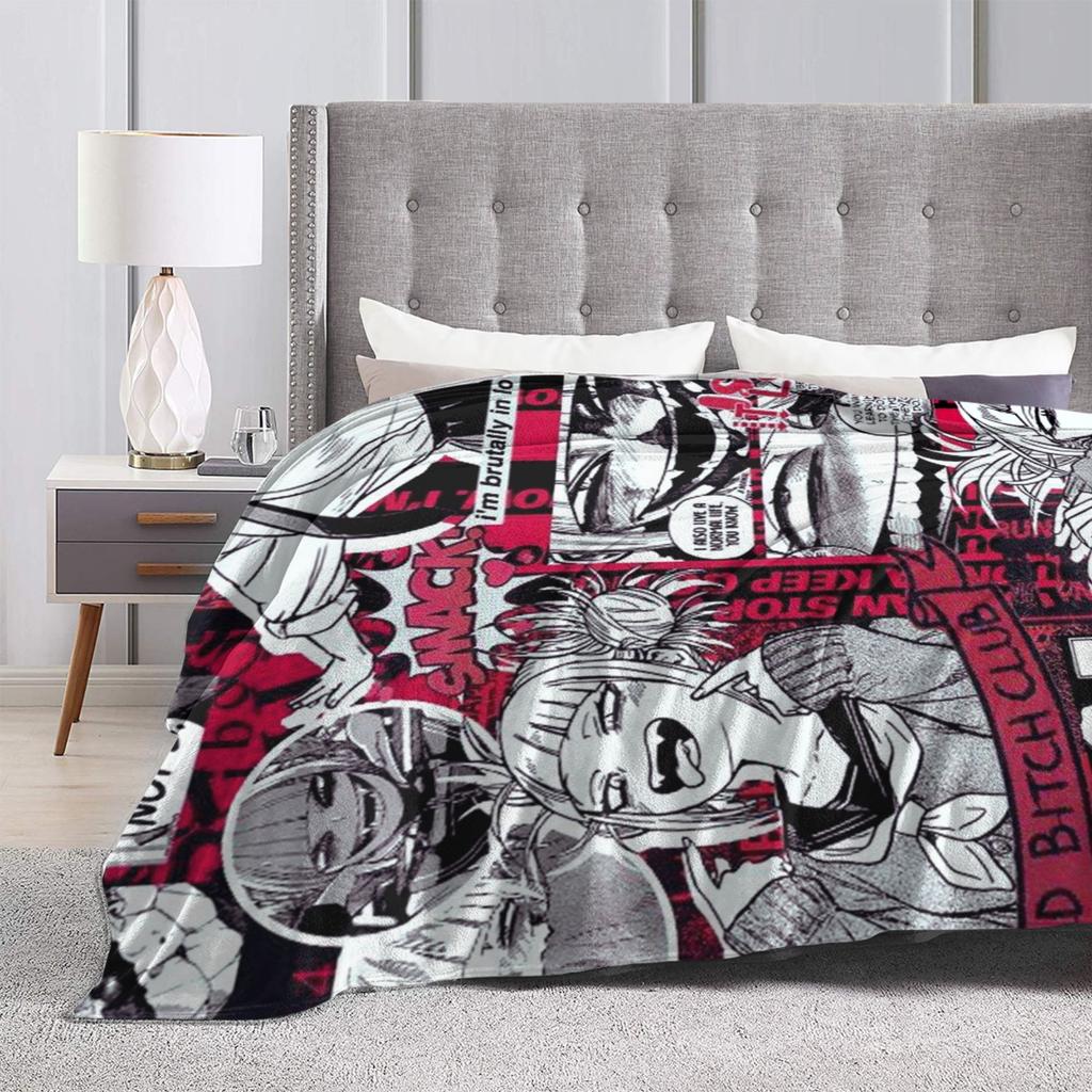 Himiko Toga Fuzzy Blankets Himiko Toga Boku no My Hero Academia Anime Manga Comic Funny Throw Blanket for Home Bedspreads,