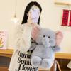 Cute Backpack Baby Elephant Doll Plush Toy Girl Bed Sleeping Doll Warm Heart To Accompany Girlfriend Birthday Gift