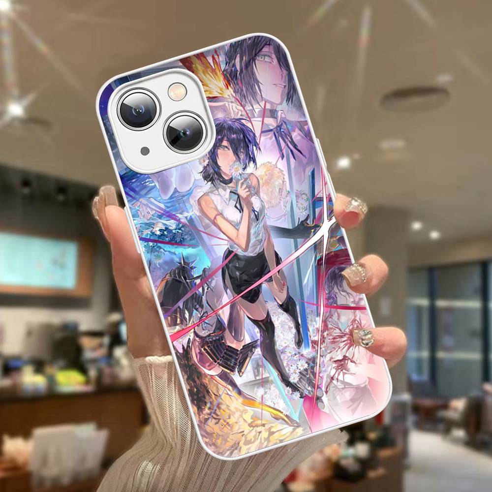 Chainsaw Man The Movie Arco di Reze Per iPhone 14 13 12 Mini 11 Pro XS Max X XR 14 Plus Copertura in Vetro Temperato