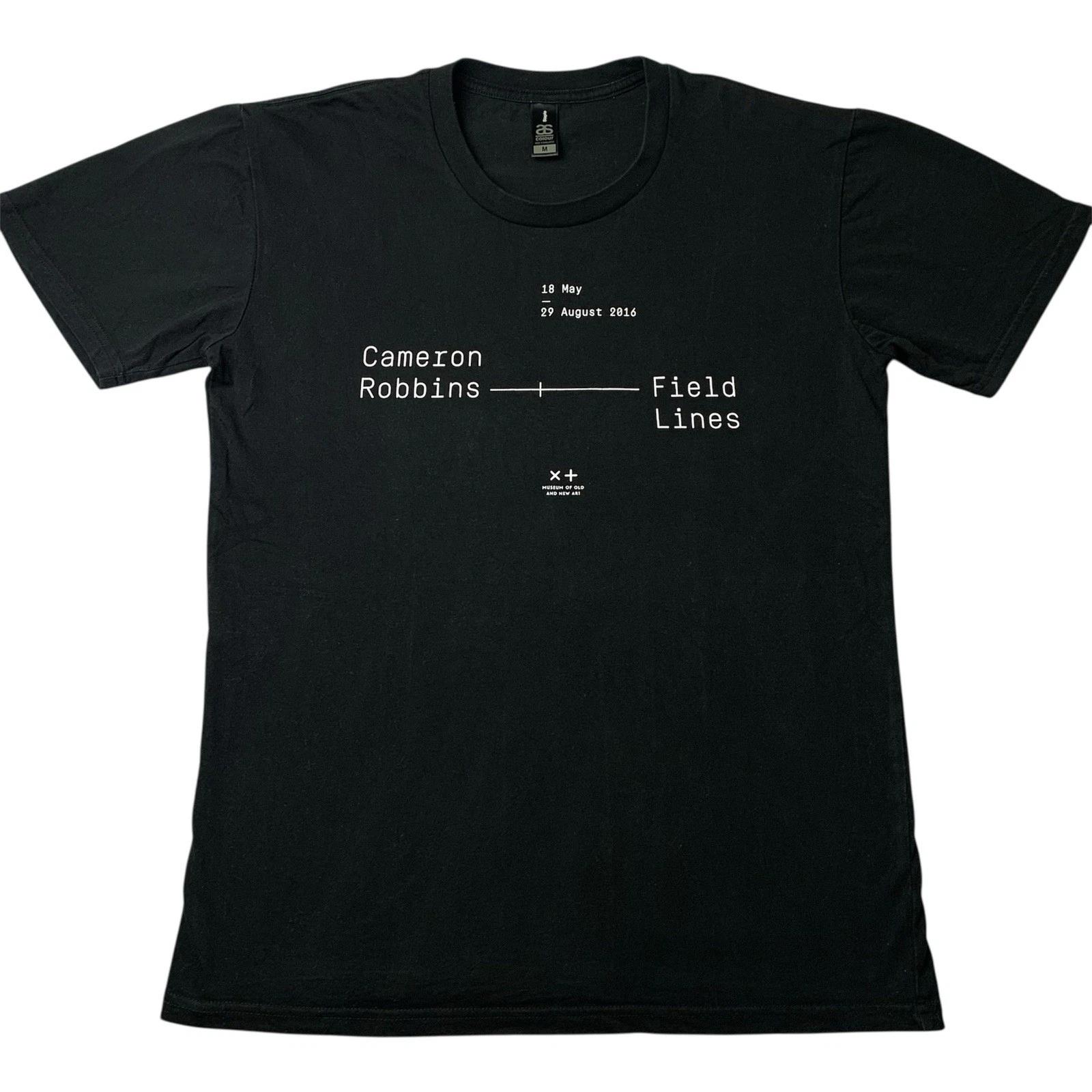 

MONA Cameron Robbins Field Lines T Shirt Mens Size M Dark Mofo Art Museum 2016 L