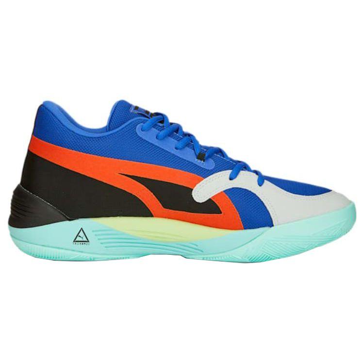 Puma Trc Blaze Court Fashion Versatile Shock Absorption Non-Slip Wear-Resistant Low-Top Basketball Shoes Unisex sneaker Blue 376582-28