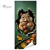 No Residue Bin Wraps Fun Animal Trash Can Stickers, Self?Adhesive Decals for Outdoor Funny Yard Decorations Garbage Can, Mailbox Storage Box