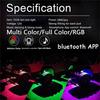 8PCS Underbody RGB LED Neon Light Atmosphere Bluetooth App Dual Remote Control