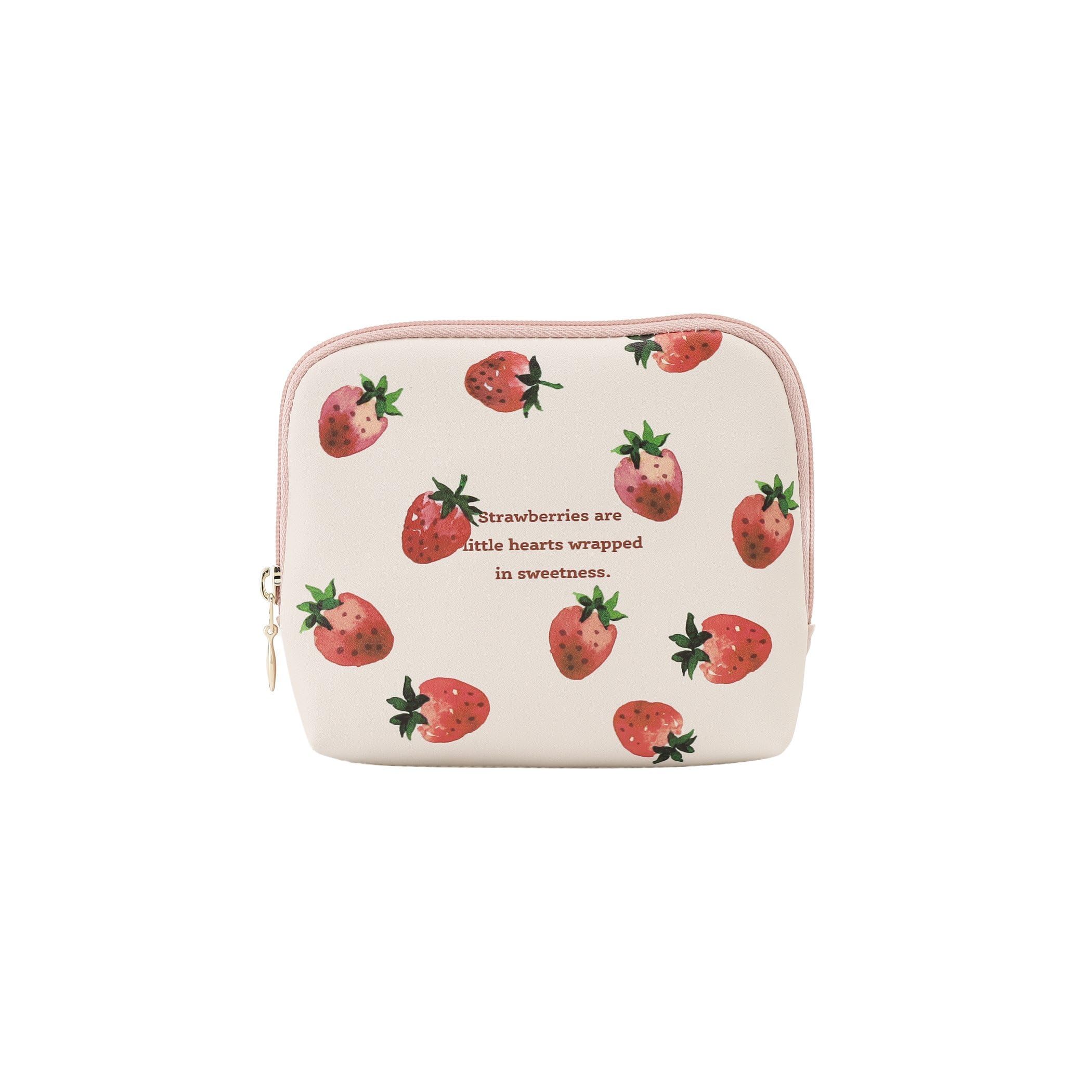 Afternoon Tea Living JS47 Чехол-косметичка для салфеток  Клубника , цвет слоновой кости