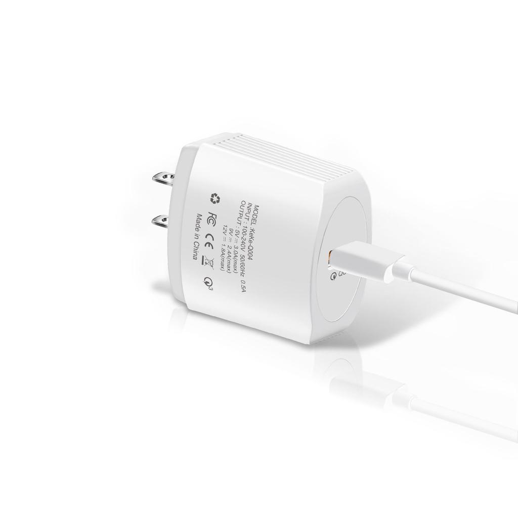 Universal QC3.0 Fast Charger: Single USB Port Adapter for EU, US, UK