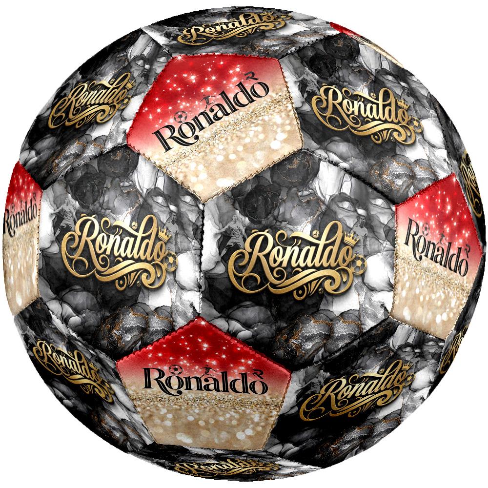 Ronaldo's Golden Ronaldo Celebration Size 5 Soccer Football Machine Sewn Indoor/Outdoor Training and Matches Ideal for Soccer Enthusiasts