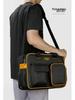 Large Portable Electrician Tool Bag - Thick, Multifunctional Canvas Storage