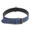 Engravable Microfiber Leather Dog Collar with Adjustable Anti-Lost Tag
