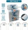 Nautical Coastal Linen Table Runner Home Decoration Summer Marine Coral Starfish Conch Kitchen Table Runners Holiday Party Decor