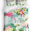 3-teiliges Bettwäsche-Set Rosa Flamingo Heimtextil Bettbezug Kissenbezug Junge Kind Teenager Mädchen Bettwäsche Bezüge Set