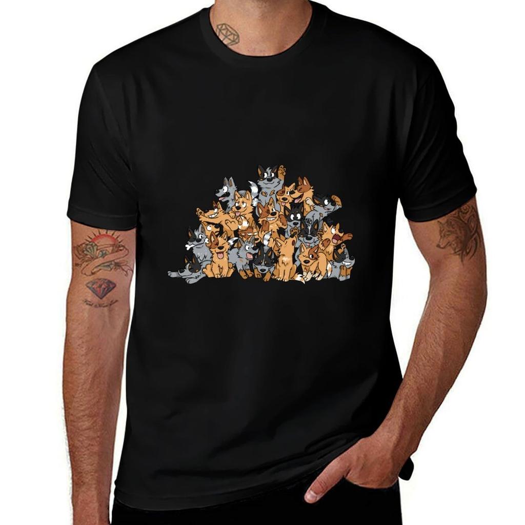 Cattle Dog Pile Tshirt Big Size Daily Wear Tshirt