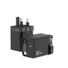 65W UK/US/EU GaN Phone Charger Adapter Built-in Retractable Charging Fast For IPhone Cable IPad E4S8