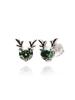 Bien Vetu Green Moissanite Earrings 0.5 Carat Rudolph