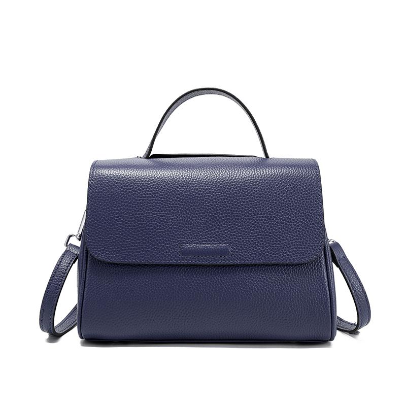 Ladies Soft Retro Cowhide Handbags Women‘s Genuine Cow Leather Shoulder Bag Female Fashi Luxury Designer Crossbody Bags Lady