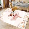 Charming Ballerina Chair Mat - Floral Home Decor, Office Carpet Gift for Any Room0109066A