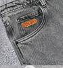Men's Slim Fit Retro Hip-Hop Embroidered Straight Jeans - Trendy & Versatile Denim Trousers