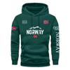 Felpa con Cappuccio Stampata Vestibilità Larga Pullover Casual per Adolescenti Uso Quotidiano