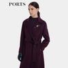 PORTS Women's Long Wool Coat