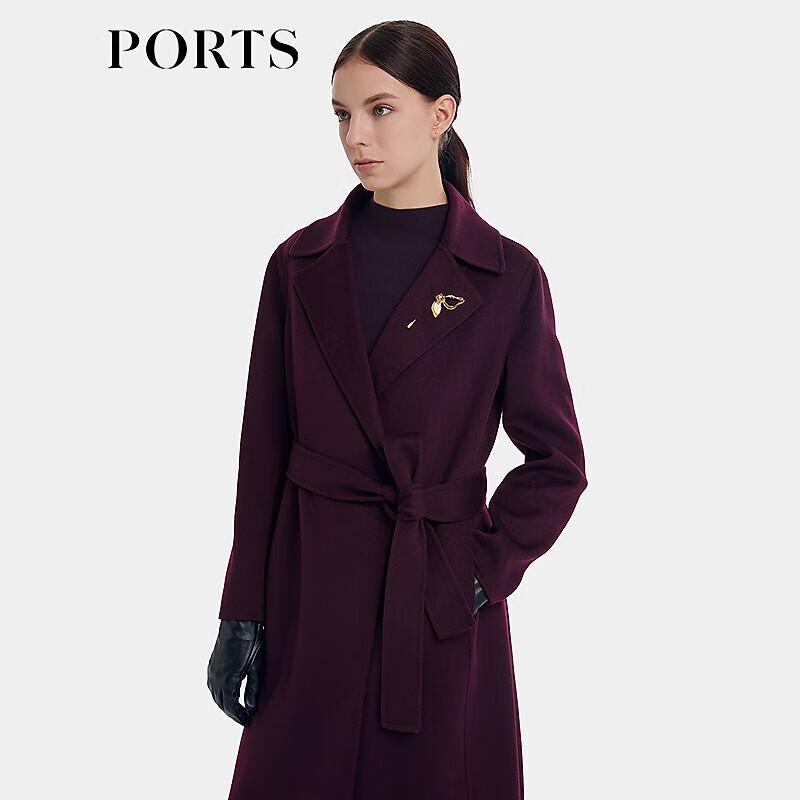 PORTS Women's Long Wool Coat