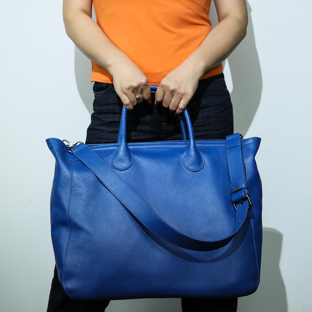 First Layer Cowhide Original Travel And Bag Wing Bag Large Capacity Portable Leather Computer Tote Bag For Women